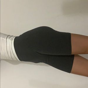 Forever 21 charcoal grey biker shorts